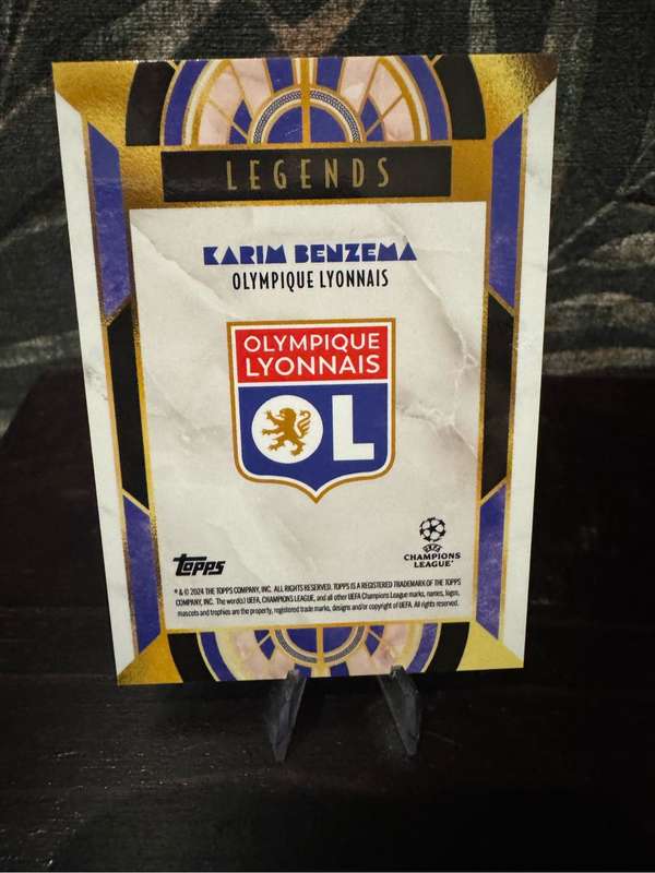 2024 Topps Deco - Karim Benzema Legends - Olympique Lyonnais