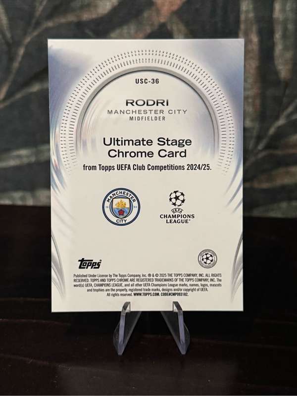 2025 Topps Ultimate Stage - Rodri - Man City