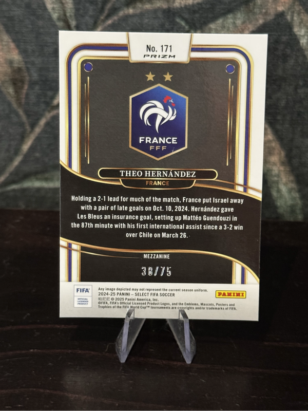 2024-25 Panini Select - Theo Hernandez Bronze Checkerboard 38/75 - France