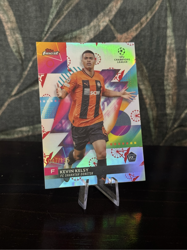 2024 Topps Finest - Kevin Kelsy Ferris Wheel RC 47/135 - Shakhtar Donetsk
