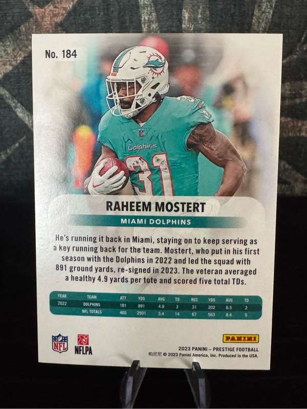 2024 - Panini Prestige - Raheem Mostert - Xtra Points Purple 23/99