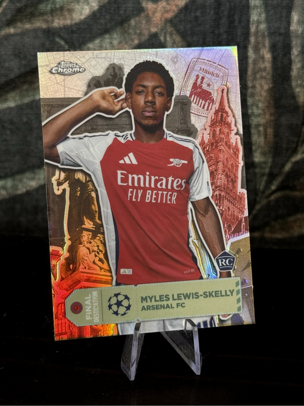 2025 Topps Chrome - Myles Lewis-Skelly RC Road to Destination - Arsenal