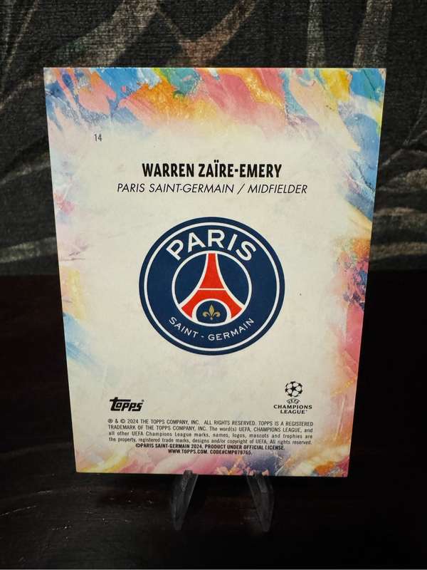 2024 Topps Inception - Warren Zaire-Emery Succession 34/49 - PSG