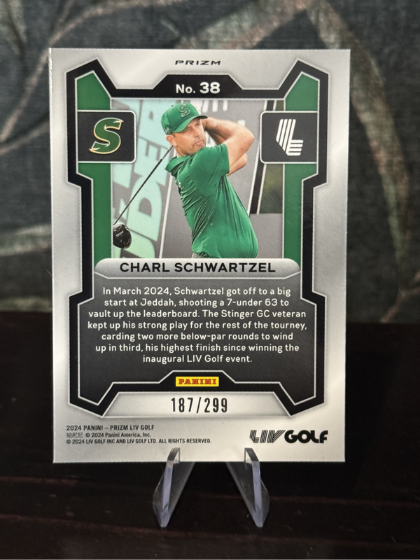 2024 Panini Liv Golf - Charl Schwartzel Speckle Prizm /299