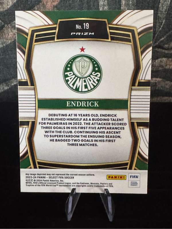 2023-24 Panini Select FIFA Equalizers - Enrick Silver Prizm Rookie Card