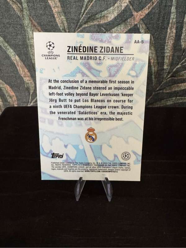 2024 Topps Merlin - Zinedine Zidane Ageless Alchemy - Real Madrid