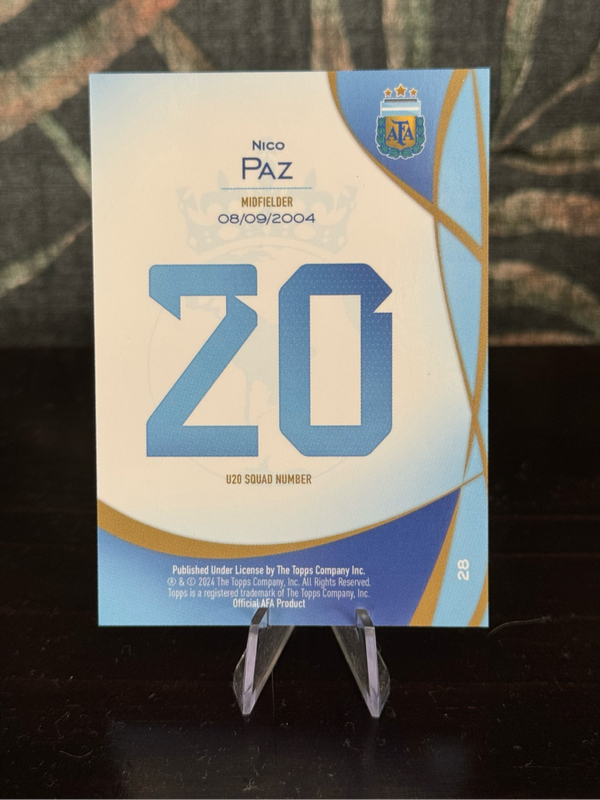 2024 Topps Lineage - Nico Paz Green Tango Foilboard /75 - Argentina