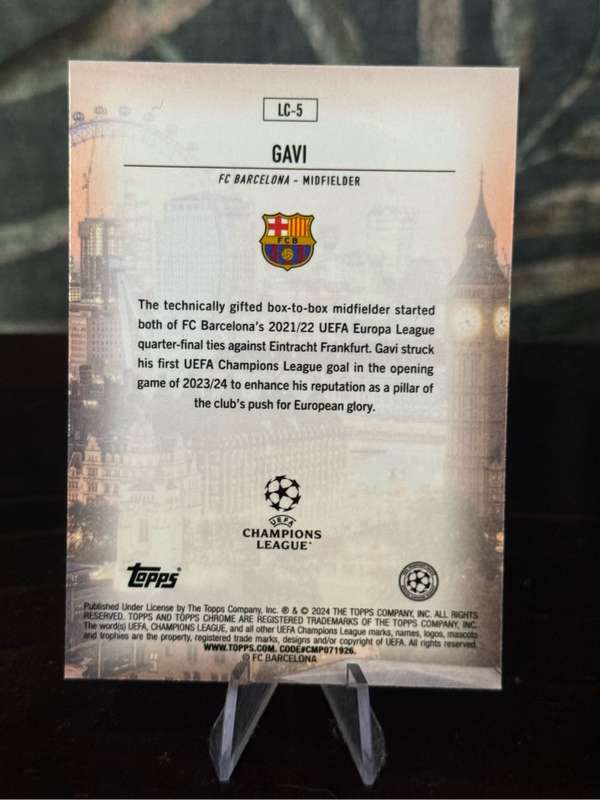 2024 Topps Chrome - Gavi London Calling - Barcelona