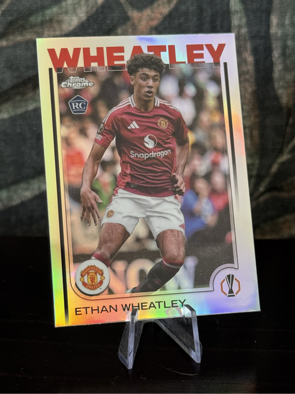 2025 Topps Chrome - Ethan Wheatley Rookie RC Refractor - Man United