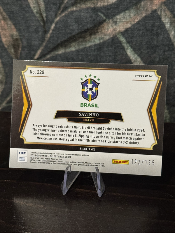 2024-25 Panini Select - Savinho Camo Field Level 122/135 - Brazil
