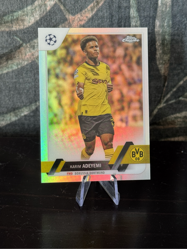 2023 Topps Chrome - Karim Adeyeni Refractor - Borussia Dortmund