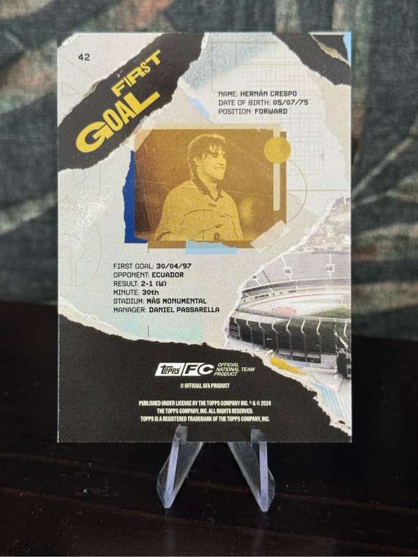 2024 Topps - Hernan Crespo Team Set First Goal - Argentina