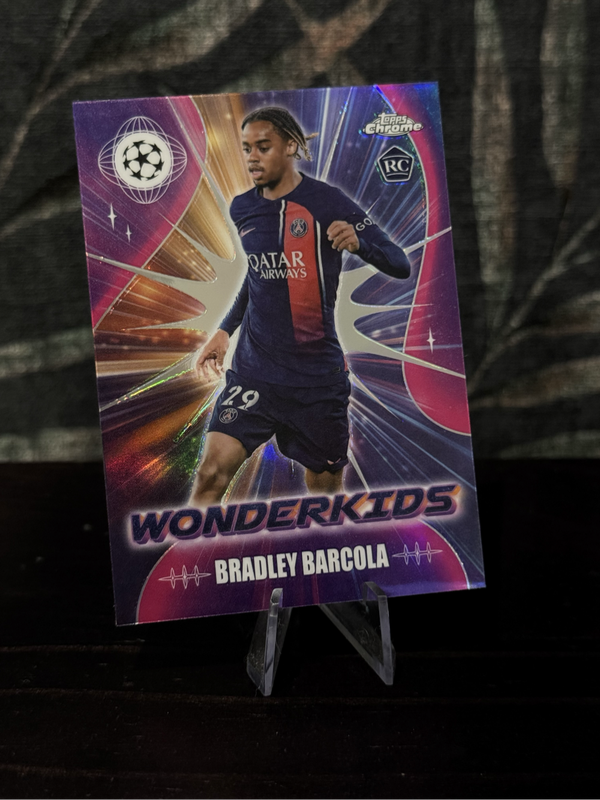 2024 Topps Chrome - Bradley Barcola Wonderkids RC - PSG