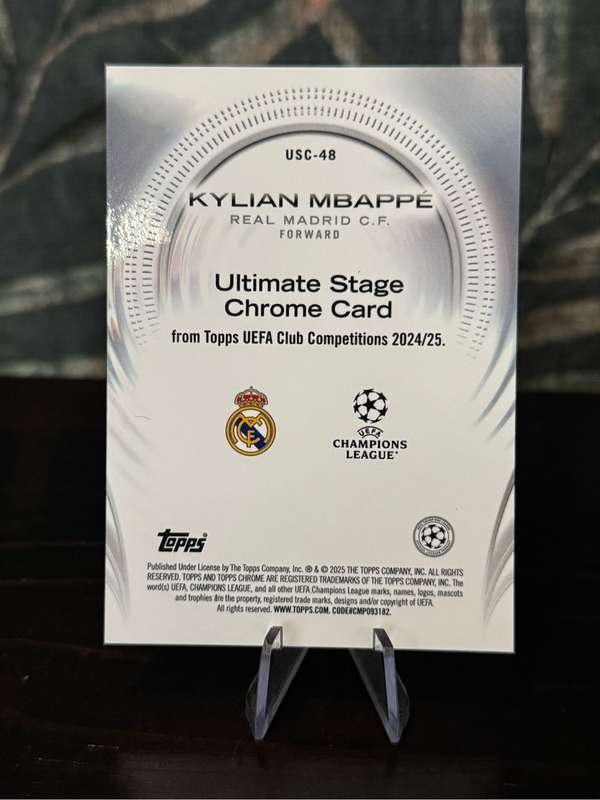 2025 Topps Ultimate Stage - Kylian Mbappe - Real Madrid