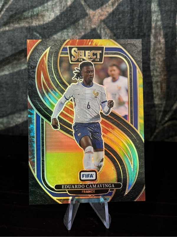 2024-25 Panini Select - Eduardo Camavinga Tye Dye SP 08/25 - France