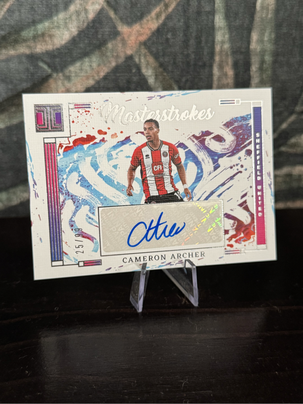 2023-24 Panini Impeccable - Cameron Archer Masterstrokes AUTO /99 - Sheffield Utd