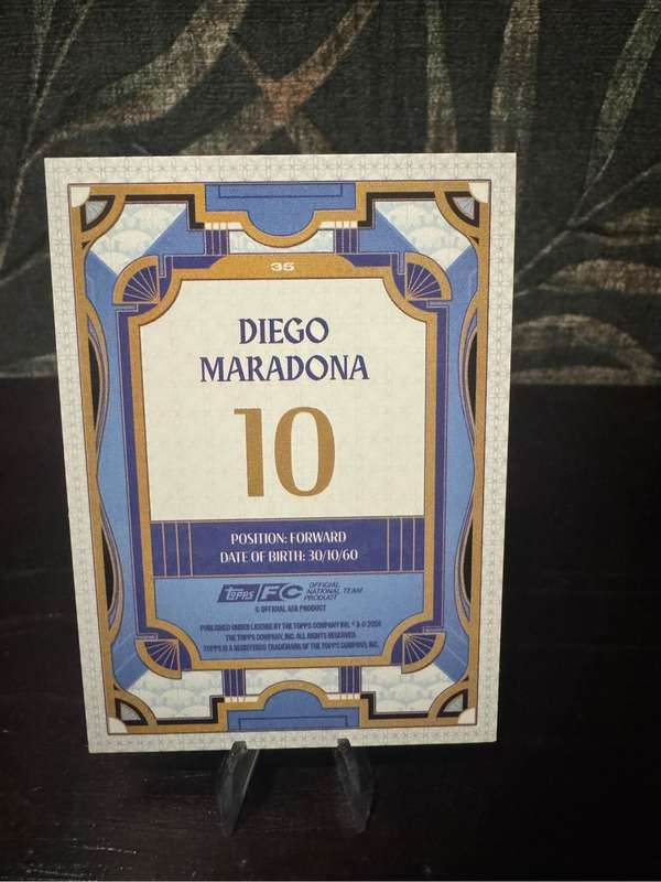 2024-25 Topps Argentina Team Set - Maradona Base Card