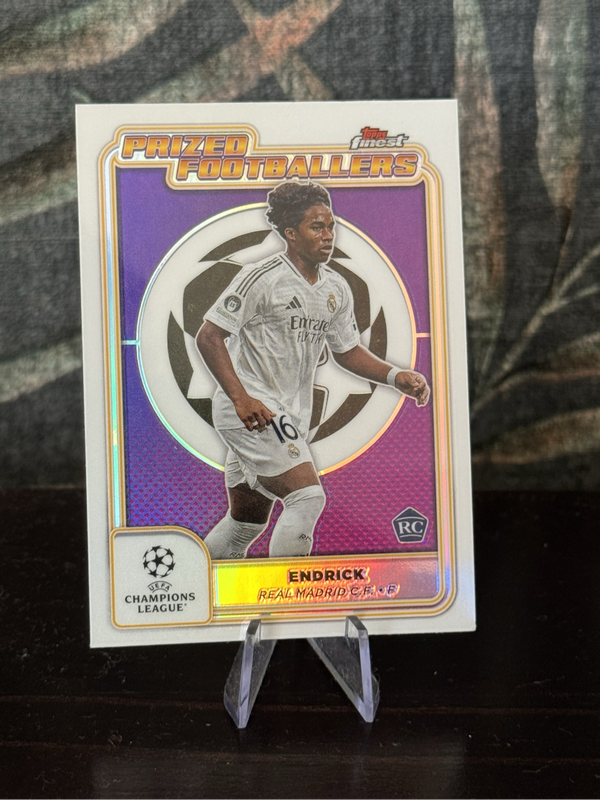 2025 Topps Finest - Endrick RC Prized Footballers - Real Madrid