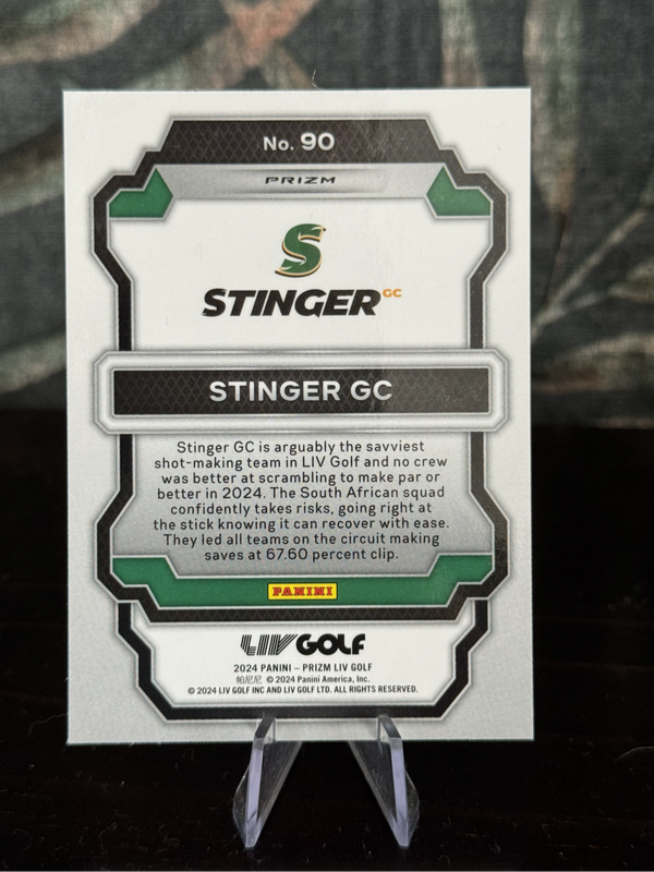 2024 Panini LIV Golf - Stinger Team Badge - Statistical Leaders