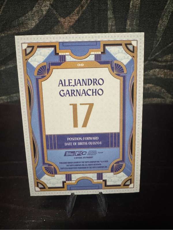 2024-24 Topps Argentina Team Set - Garnacho Base Card