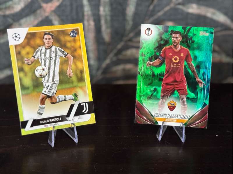 2023 & 2024 Topps - Lorenzo Pellegrini /125 & Nicola Fagioli RC /299