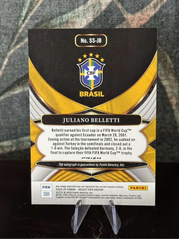 2024-25 Panini Select - Juliano Belletti Silver Prizm Auto - Brazil