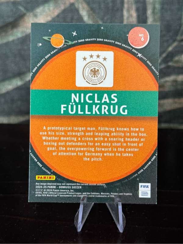 2024-25 Panini Donruss - Niclas Füllkrug Zero Gravity - Germany