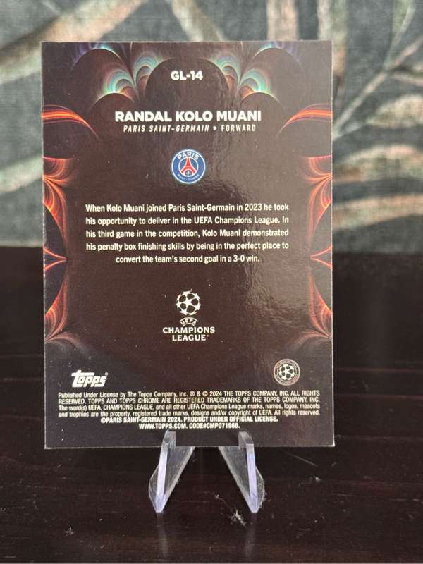 2024 Topps Chrome - Randal Kolo Muani Golazo - PSG