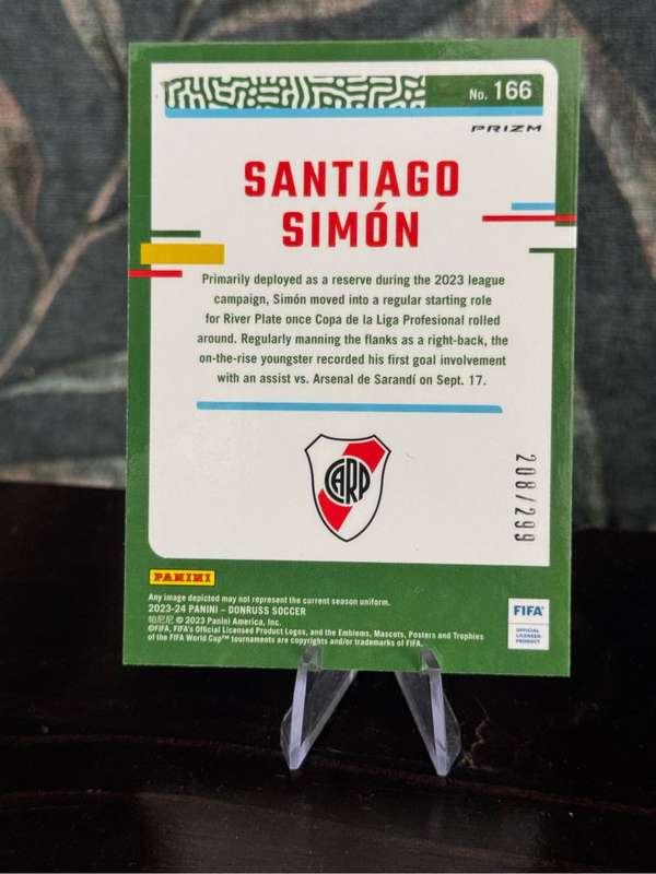 2023-24 Panini Donruss - Santiago Simon RC 208/299 Red - River Plate