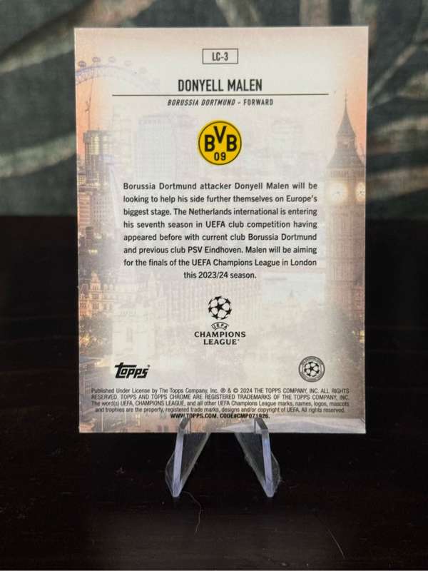 2024 Topps Chrome - Donyell Malen London Calling - Borussia Dortmund