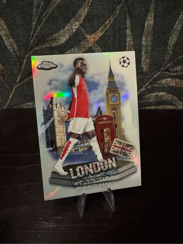2024 Topps Chrome - Bukayo Saka London Calling Insert #LC-14