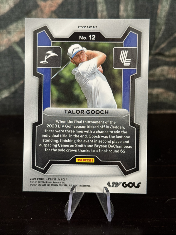 2024 Panini LIV Golf - Taylor Gooch RC - Smash GC