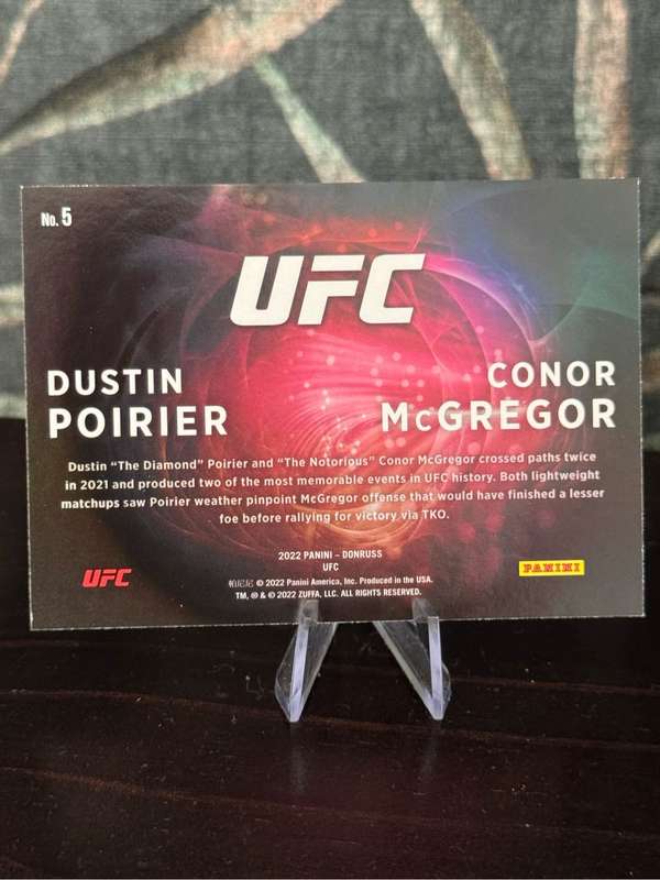 2022 Panini Donruss - Conor McGregor & Dustin Poirier DUOS UFC
