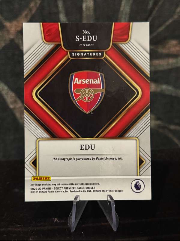 2022-23 Panini Select - Edu Blue Pulsar Auto - Arsenal