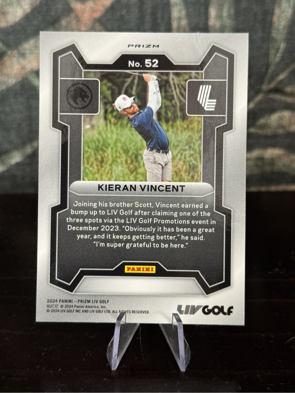 2024 Panini LIV Golf - Kieran Vincent RC - Legion XIII
