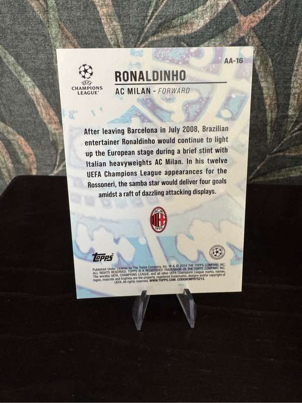 2024 Topps Merlin - Ronaldinho Ageless Alchemy - AC Milan