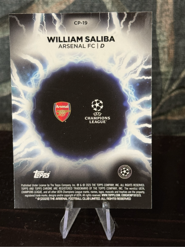 2025 Topps Chrome - William Saliba Circle of Power - Arsenal