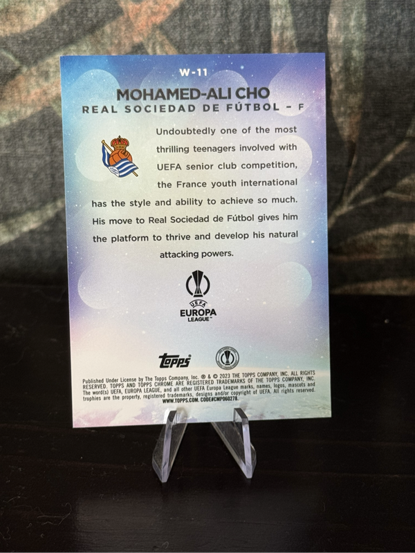 2023 Topps Chrome - Mohamed-Ali Cho RC Wonderkids - Real Sociedad