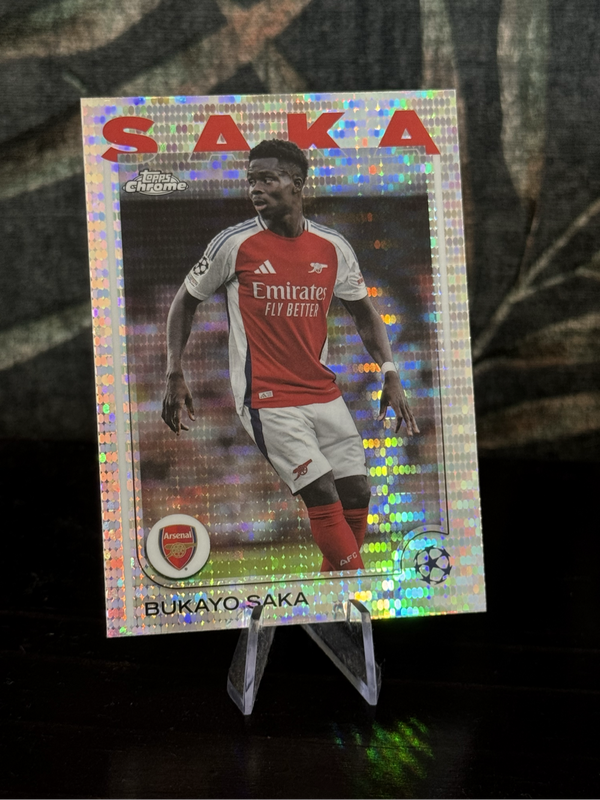2025 Topps Chrome - Bukayo Saka Pulsar Refractor - Arsenal