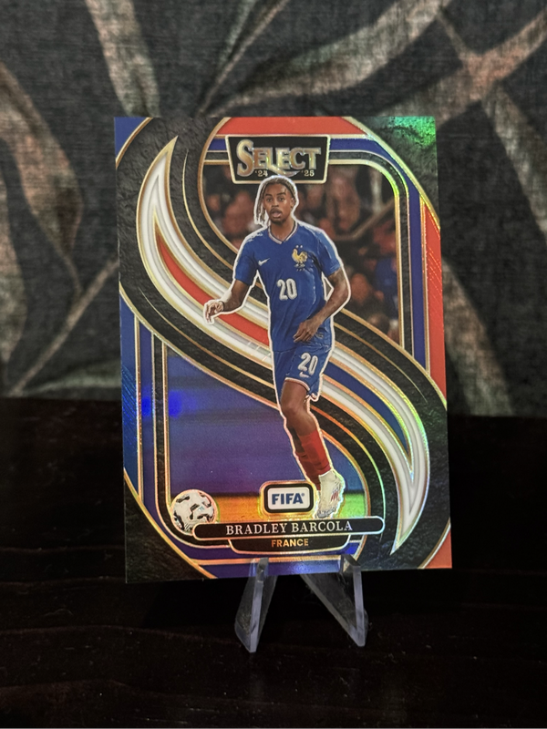 2024-25 Panini Select - Bradley Barcola Red & Blue Prizm - France