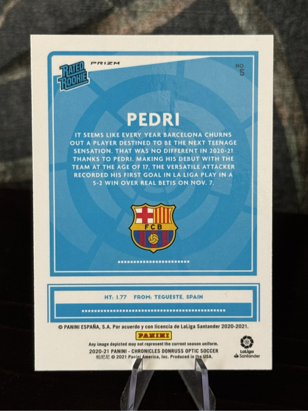 2020-21 Panini Donruss - Pedri Rated Rookie Purple Mojo - Barcelona
