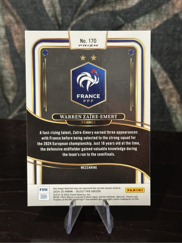 2024-25 Panini Select - Warren Ziare-Emery Blue Prizm - France