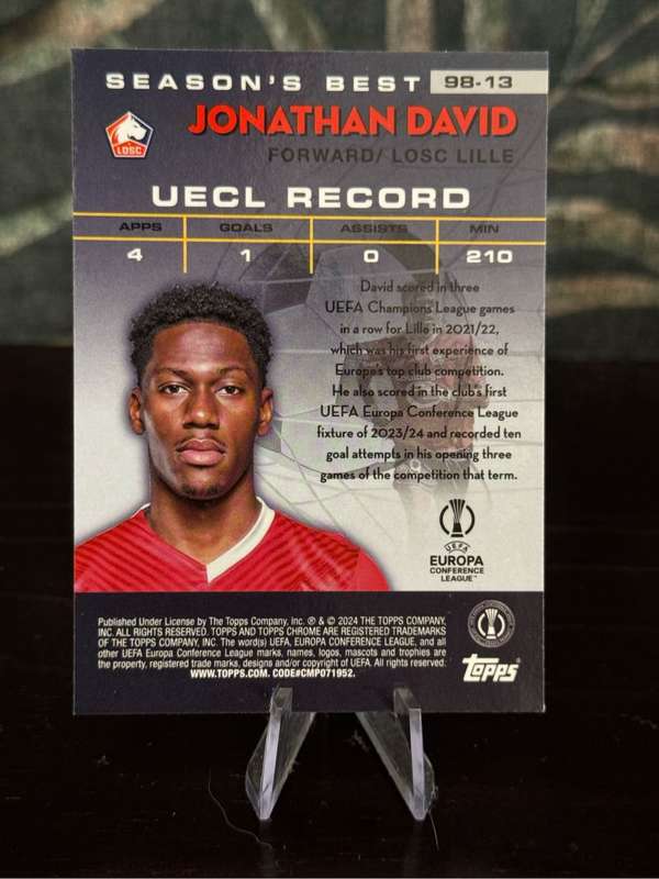 2024 Topps Chrome - Jonathan David Shooting Stars - Lille