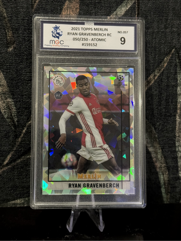 2021 Topps Merlin - Ryan Gravenberch RC Atomic 50/250 - MGC 9