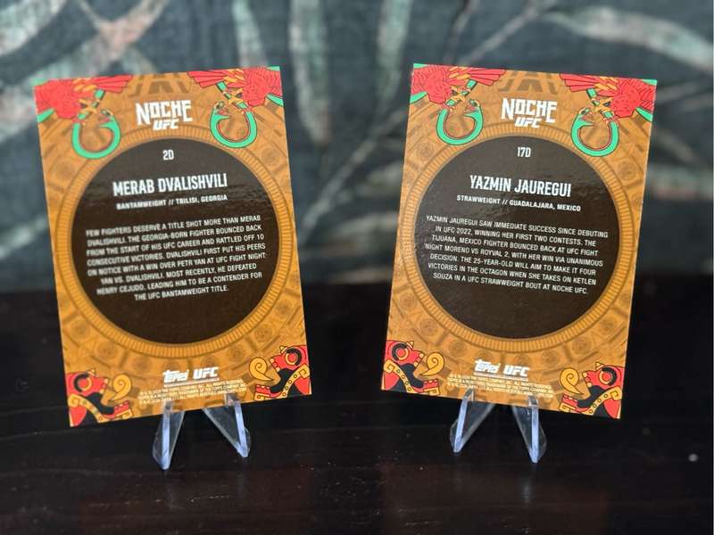 2024 Topps UFC Noche - Yazmin Jauregui RC & Merab Dvalishvili