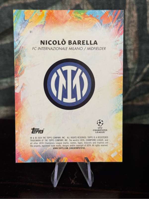 2024 Topps Inception - Nicolo Barella Star Quality - Inter Milan