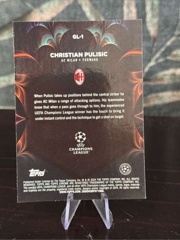 2024 Topps Chrome - Christian Pulisic Golazo - AC Milan