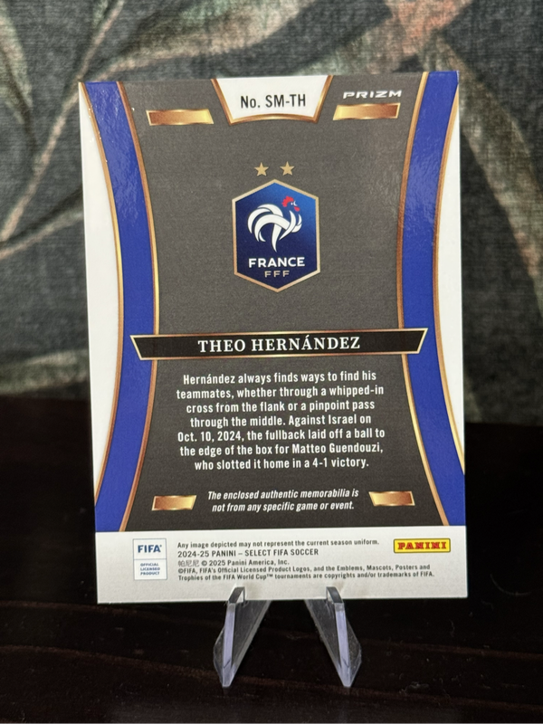 2024-25 Panini Select - Theo Hernandez Silver Prizm Patch - France
