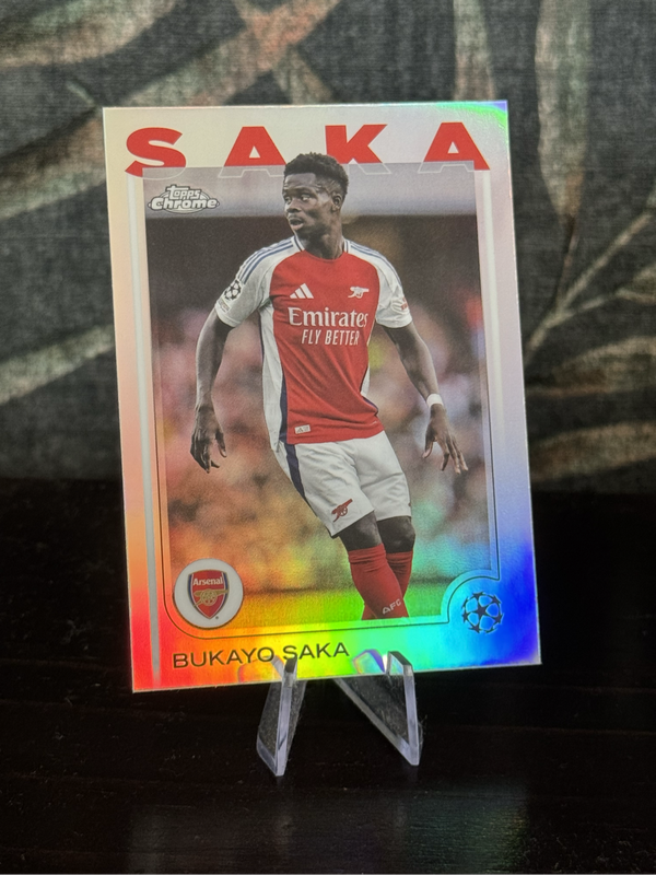 2025 Topps Chrome - Bukayo Saka Refractor - Arsenal
