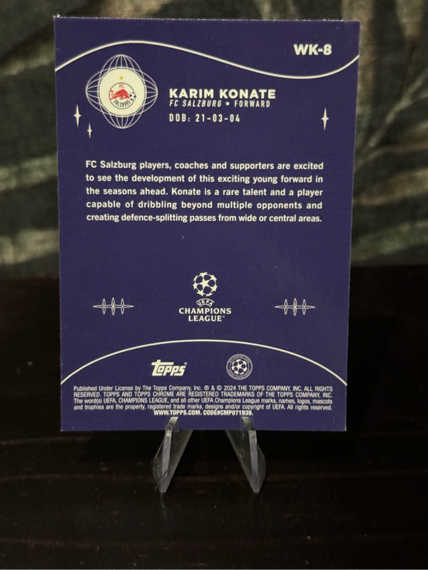 2024 Topps Chrome - Karim Konate Wonderkids RC - FC Salzburg